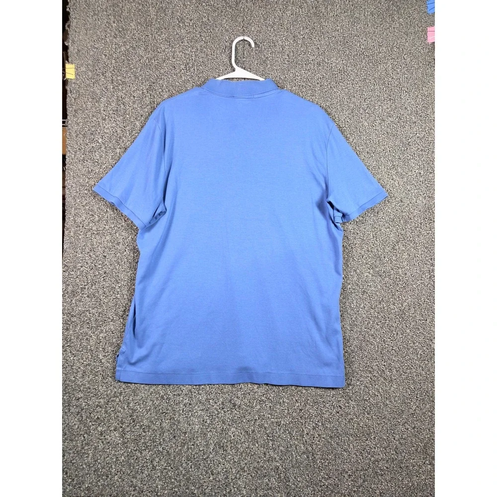 Polo Ralph Lauren Polo Shirt Mens Large Blue Classic Fit Short Sleeve Cotton